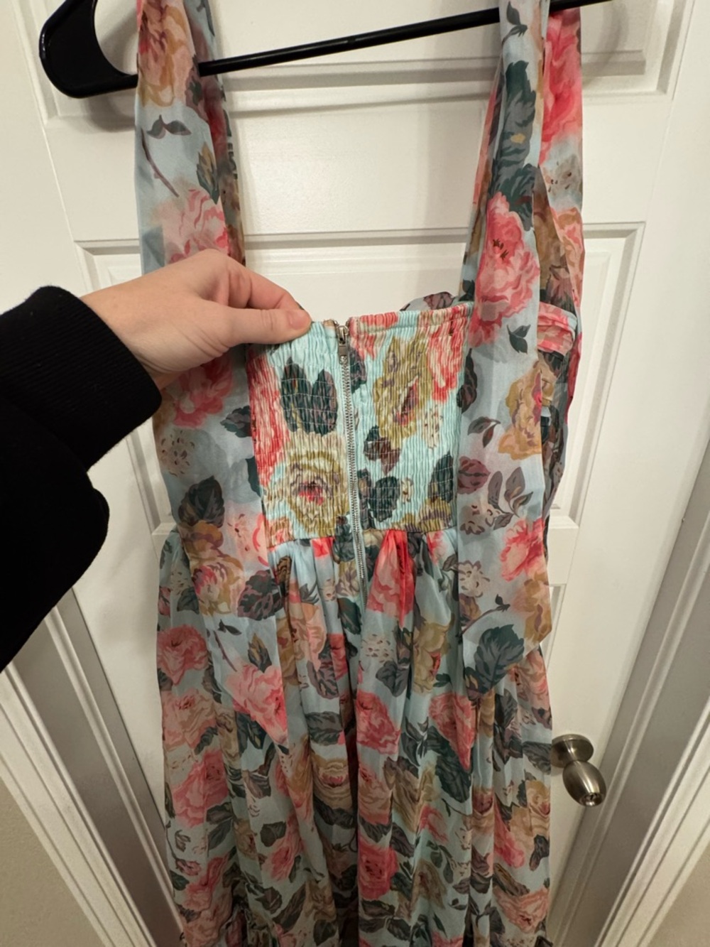 Petal & Pup NWT Floral Tie-Shoulder Maxi Dress - Picture 5 of 8